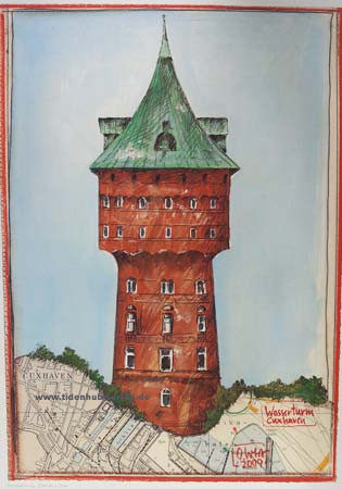 Wasserturm Cuxhaven" von OLE WEST. von Ole West