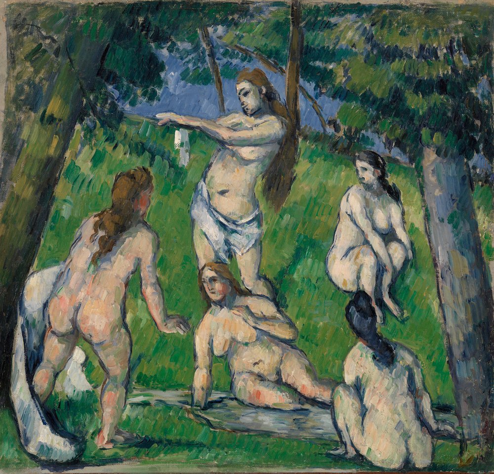 Fünf Badende, 1877-78 von Paul Cézanne