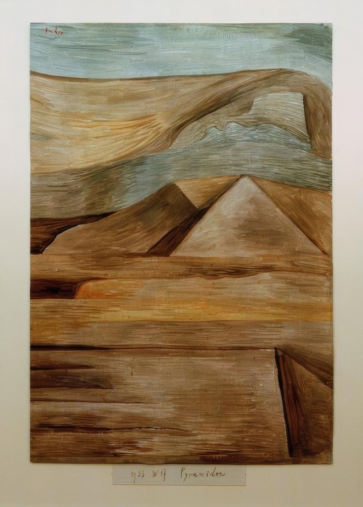 Pyramiden von Paul Klee: Hochwertigste Kunstreproduktion