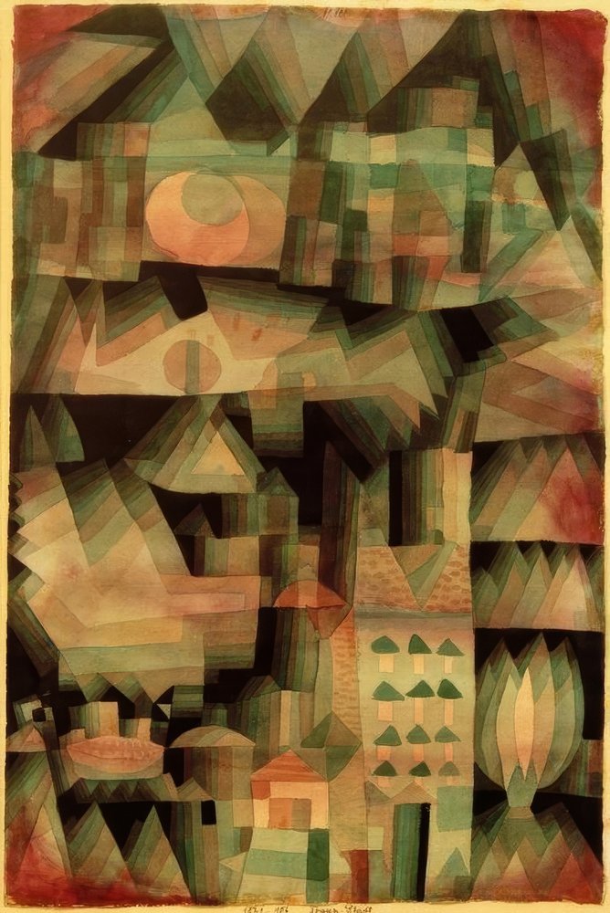 Paul Kleeパウル・クレー【MITTELALTERLICHE STADT】 Mittelalterliche Stadt von Paul Klee: Kunstdruck kaufen