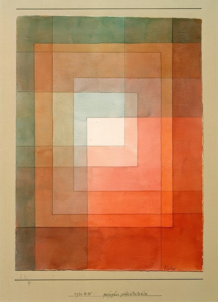 polyphon gefasstes Weiß von Paul Klee