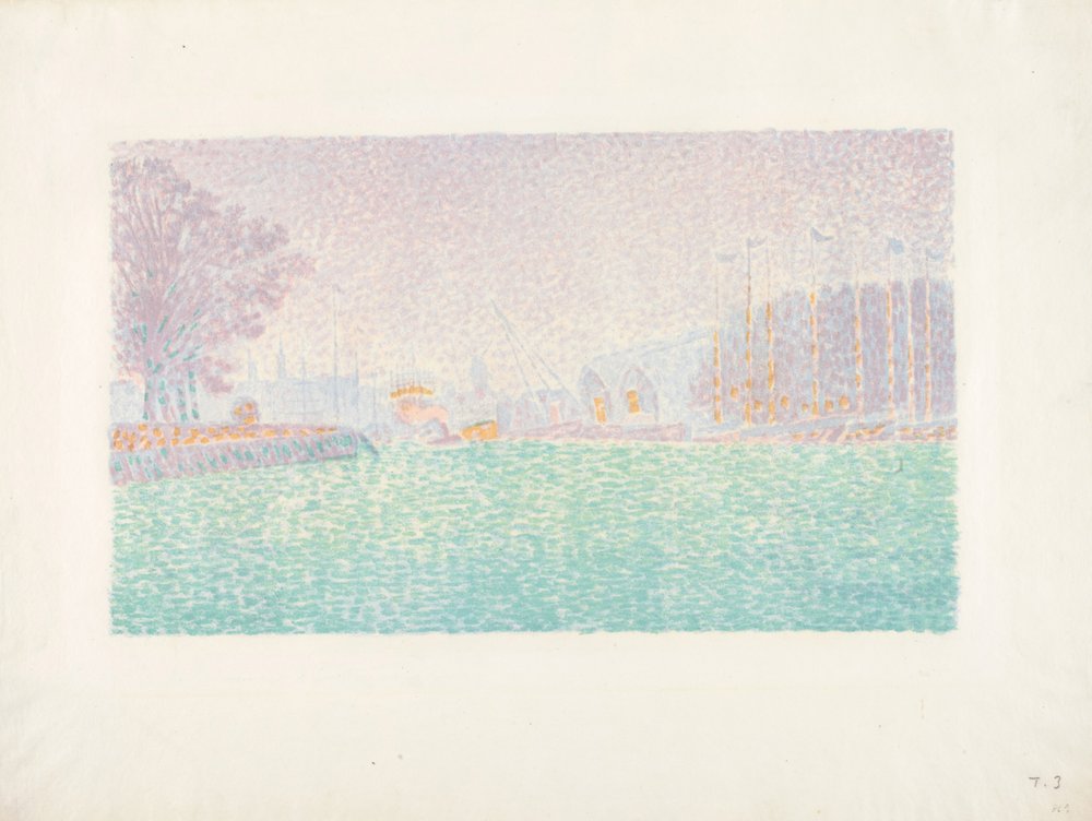 In Vlissingen von Paul Signac: hochwertiger Kunstdruck