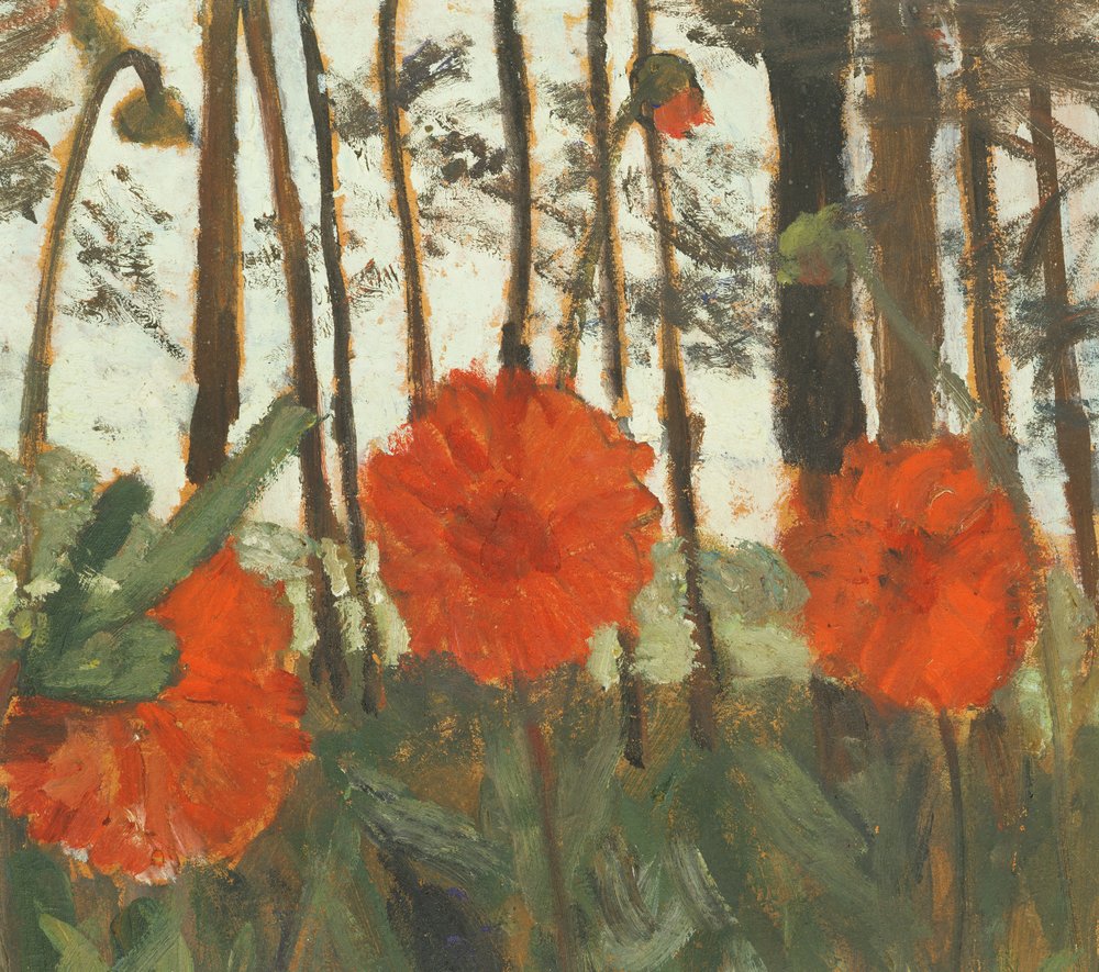 Mohnblumen am Waldrand von Paula Modersohn-Becker