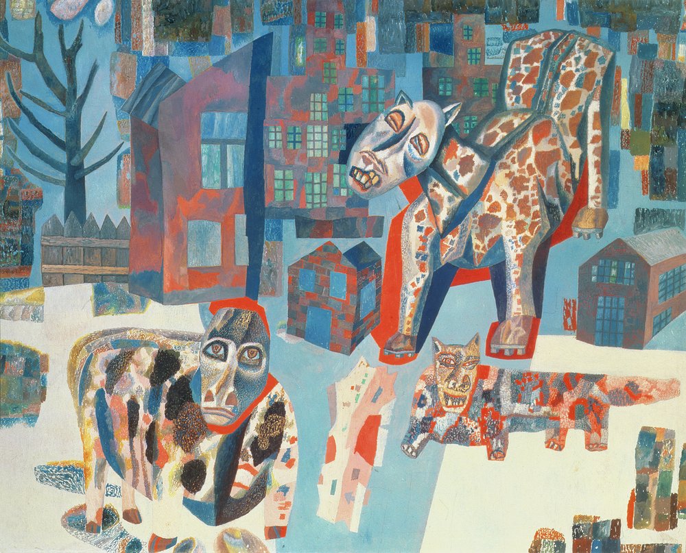 Die Tiere, 1925-6 von Pawel Nikolajewitsch Filonow