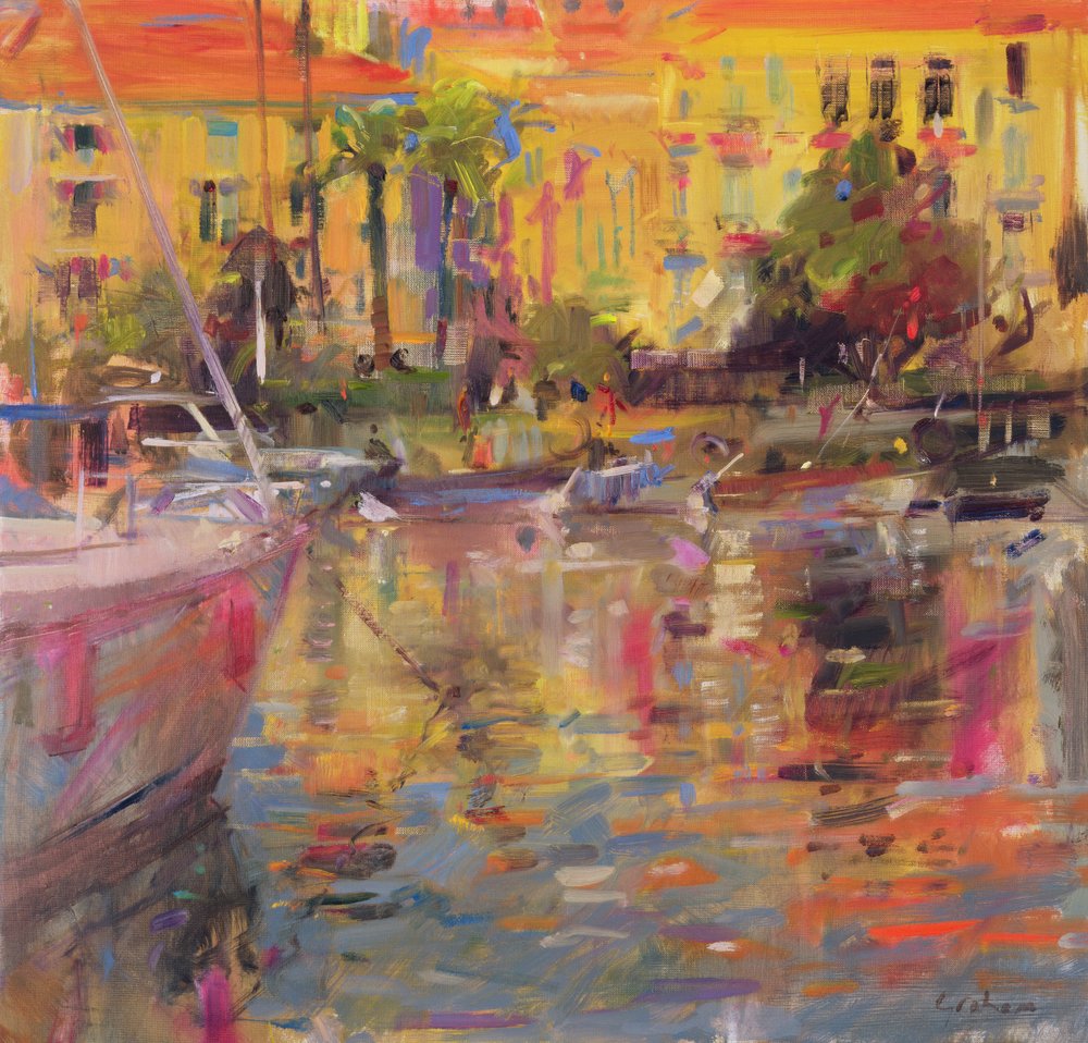 Liegeplätze an der Riviera von Peter Graham (Contemporary)
