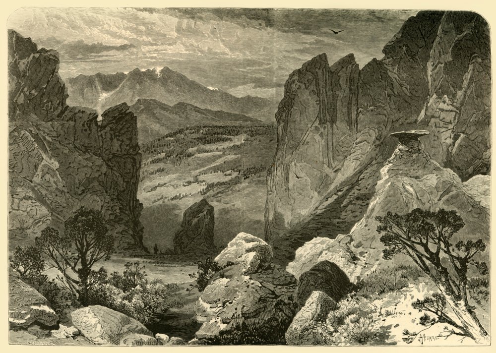 Pike's Peak, vom Garten der Götter von Phineas F. Annin