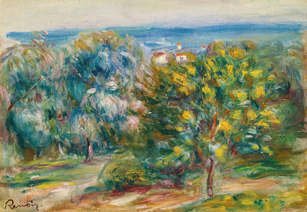 Skizze einer Landschaft im Midi von Pierre-Auguste Renoir