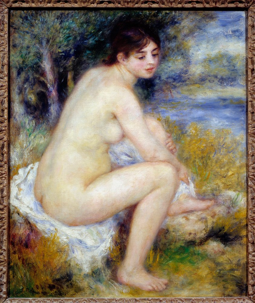 Weiblicher Akt in einer Landschaft, 1883. Maße: 0,65 x 0,54 m. Paris, Musée de l