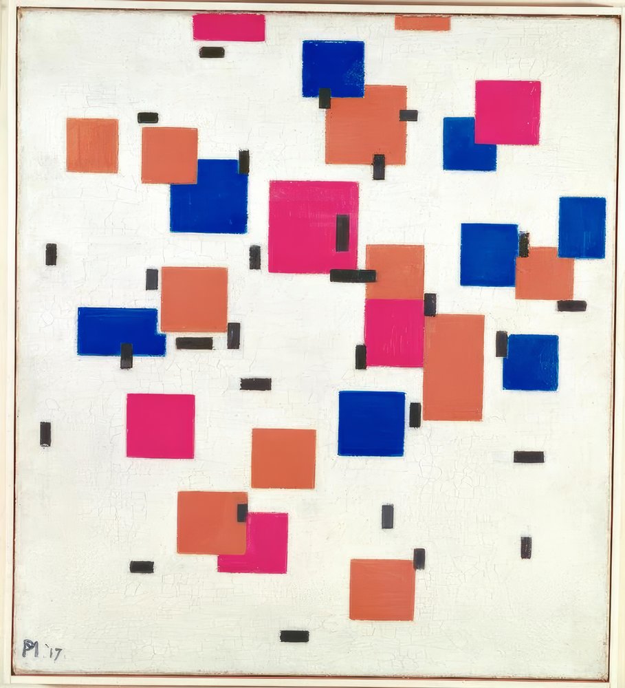 Komposition in Farbe A von Piet Mondrian