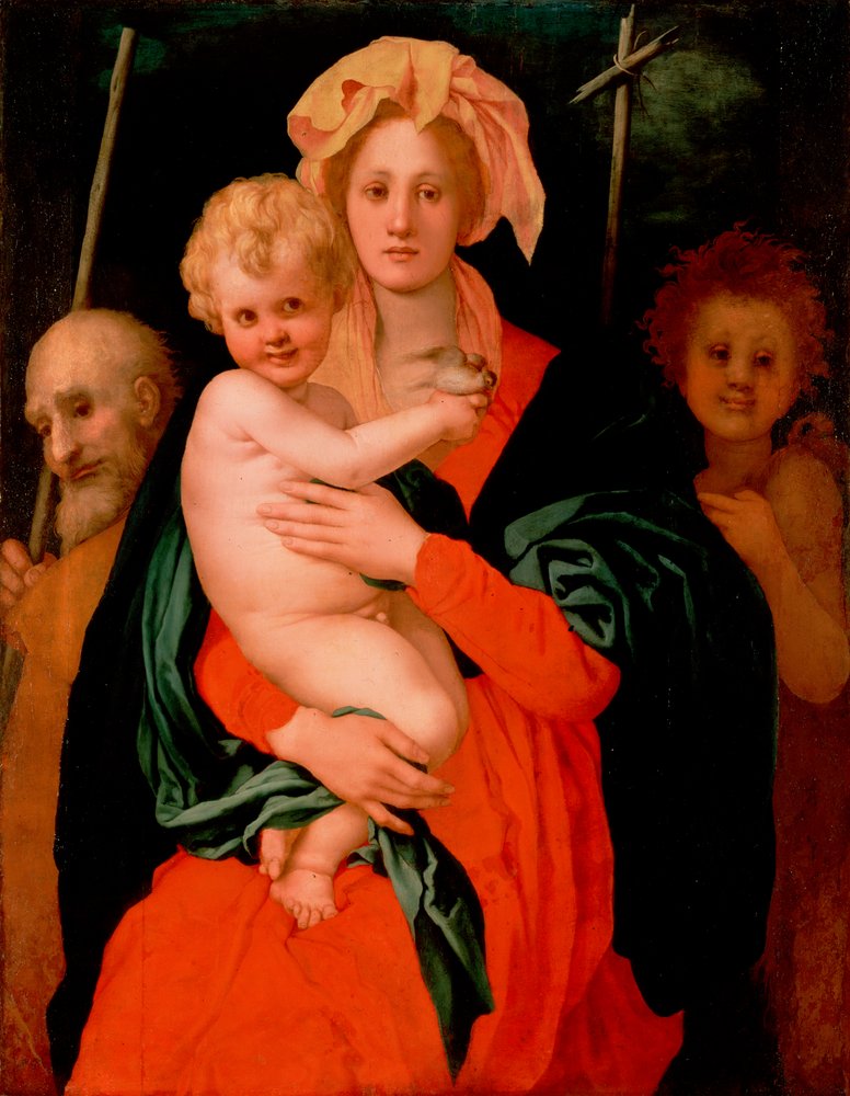 Madonna mit Kind, St. Joseph und Johannes dem Täufer von Jacopo Pontormo
