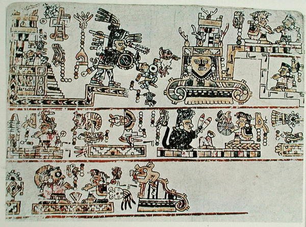 Faksimile-Kopie des Codex Bodley, Detail, ca. 1521 (Pergament)