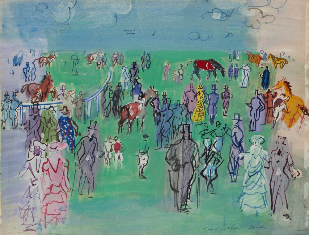 Paddock in Ascot von Raoul Dufy: hochwertiger Kunstdruck