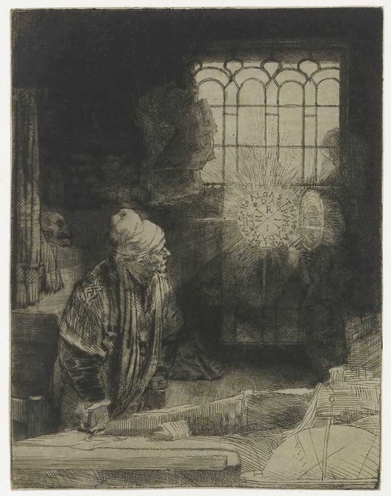 Ein Gelehrter in seinem Arbeitszimmer von Rembrandt van Rijn