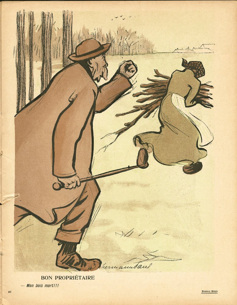 Der Butterteller, Nummer 236, Satirisch in Farben von Rene George Hermann-Paul