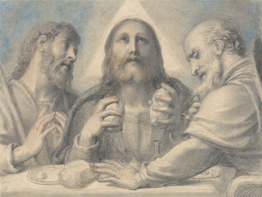 Das Abendmahl in Emmaus von Richard Cosway: Kunstdruck