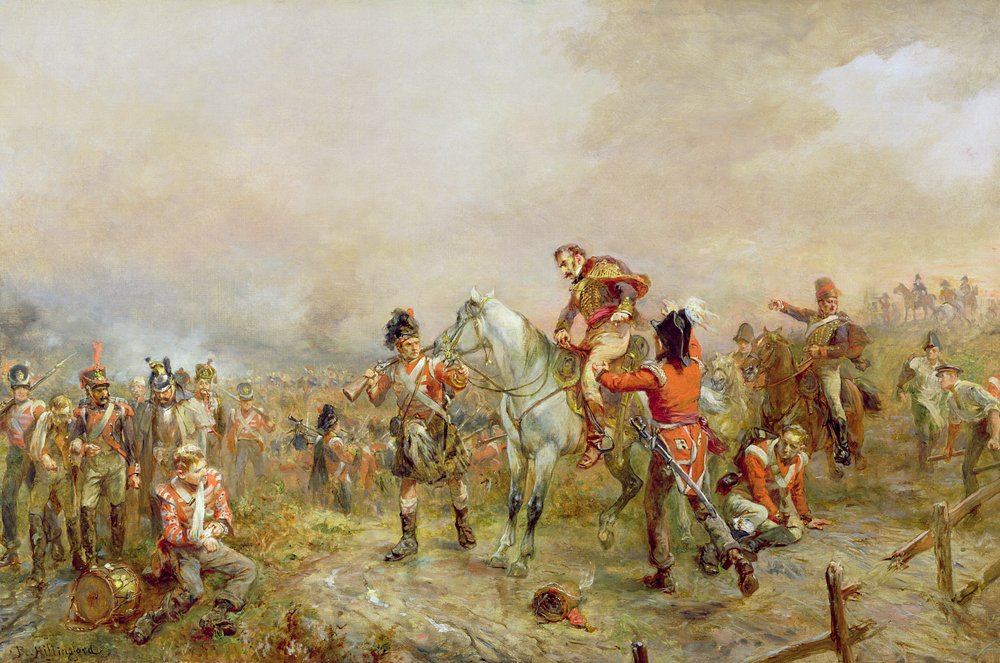 Schlachtfeld von Waterloo von Robert Alexander Hillingford