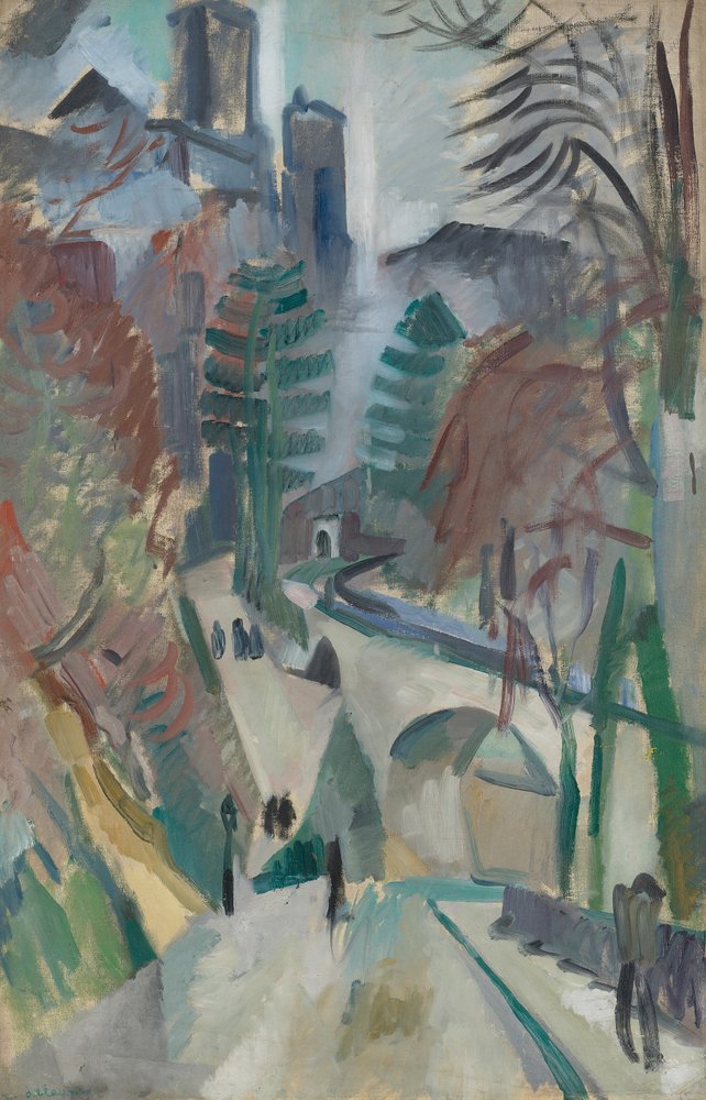 Landschaft von Laon, 1912 von Robert Delaunay