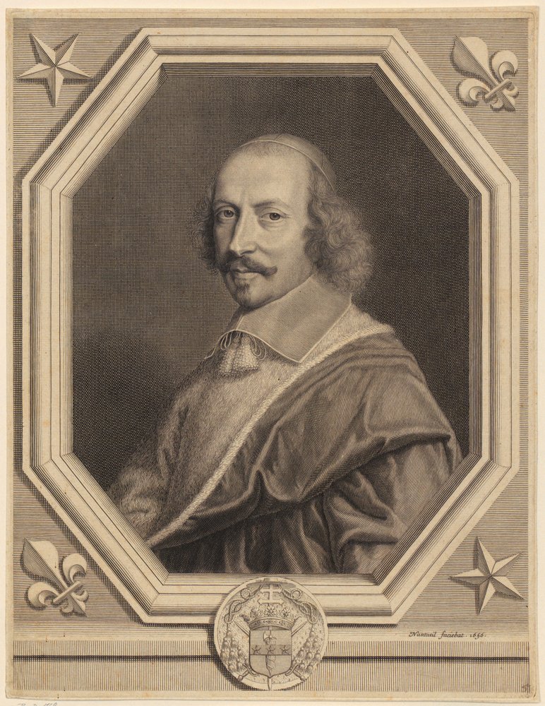 Porträt von Kardinal Jules Mazarin von Robert Nanteuil