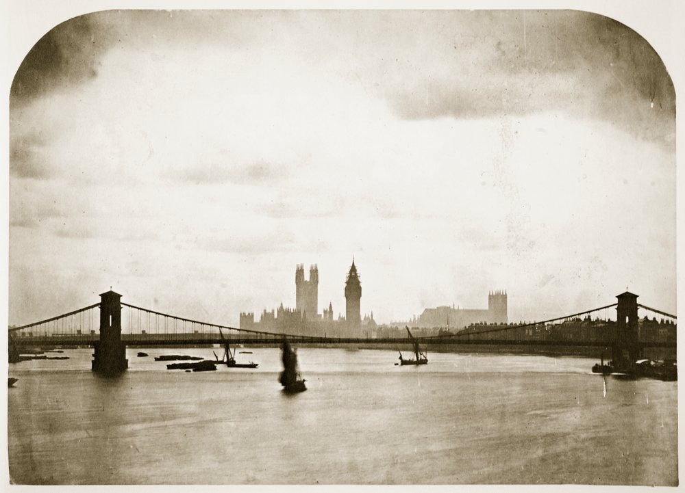 Häuser des Parlaments im Bau, London, ca. 1858 von Roger Fenton