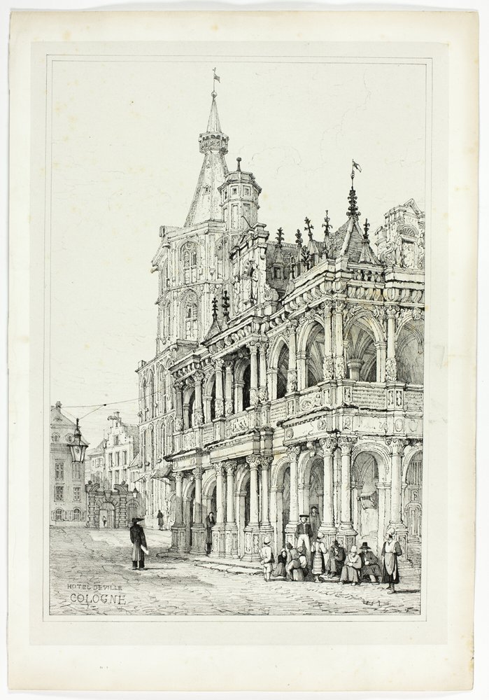 Rathaus, Köln von Samuel Prout