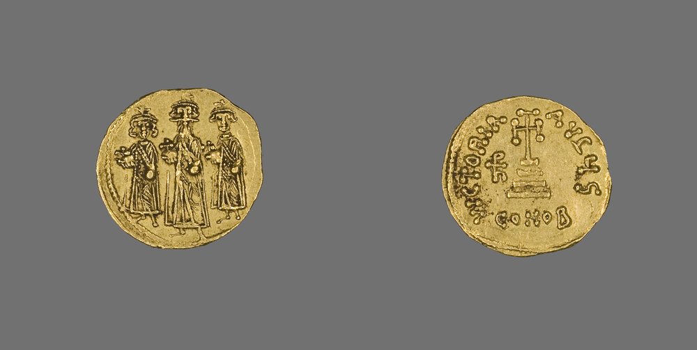 Solidus (Münze) von Heraclius, 638 n. Chr. - 641 n. Chr. von School Byzantine