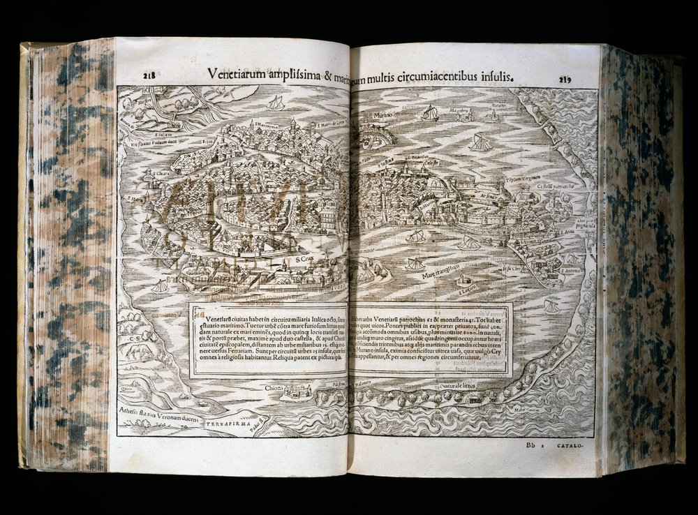 Venedig, Illustration aus Cosmographia, von Sebastian Munster ...