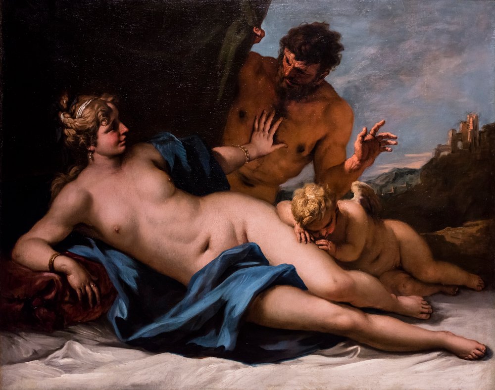 Venus von einem Satyr überrascht, ca. 1720/25