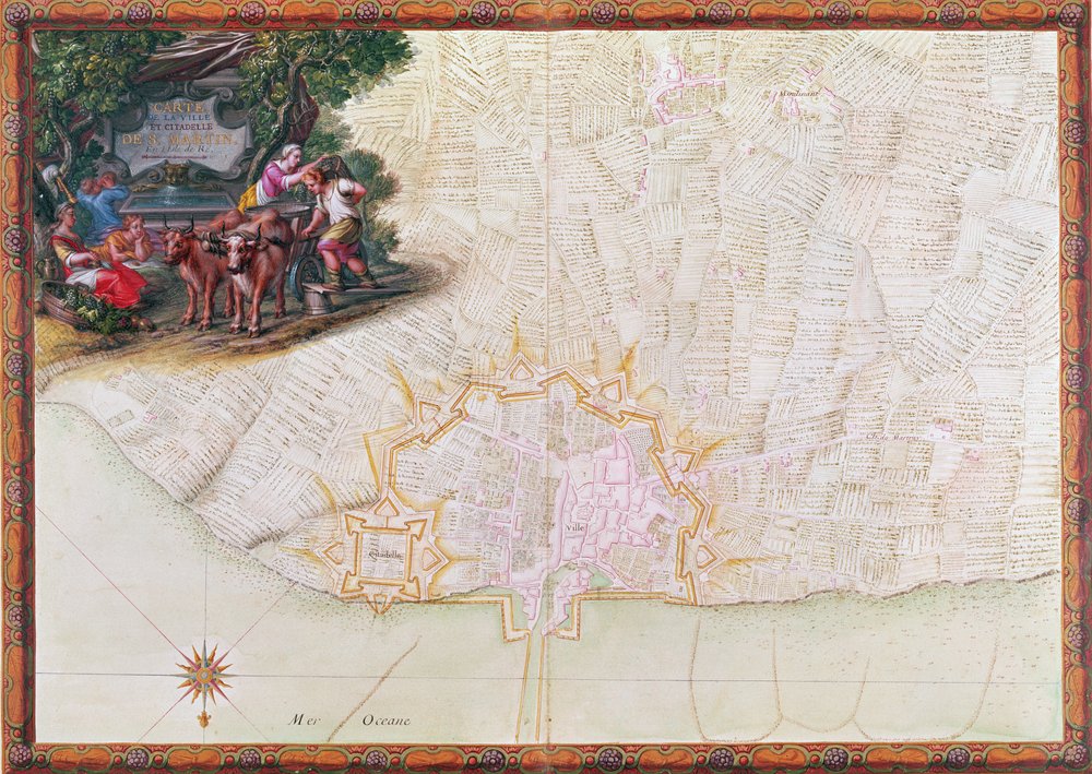 Ms. 988, Band 3, fol. 39 Karte der Stadt und Zitadelle von Saint-Martin ...