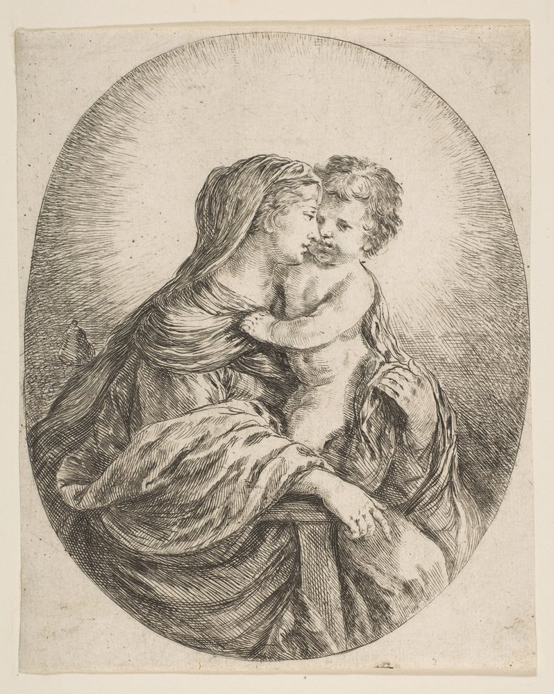 Die Jungfrau umarmt das Christuskind, ca. 1641