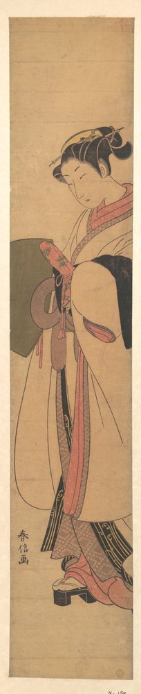 Ein Mädchen als Komuso von Suzuki Harunobu