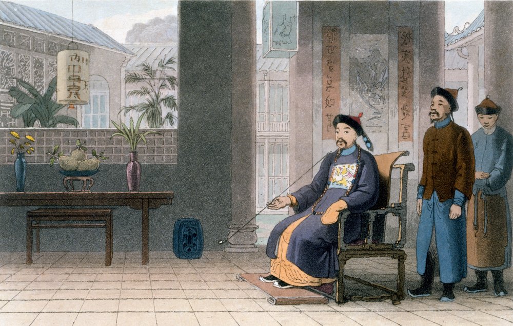 Chinesen von Rang, 1810 (kolorierte Aquatinta) von Thomas und William Daniell