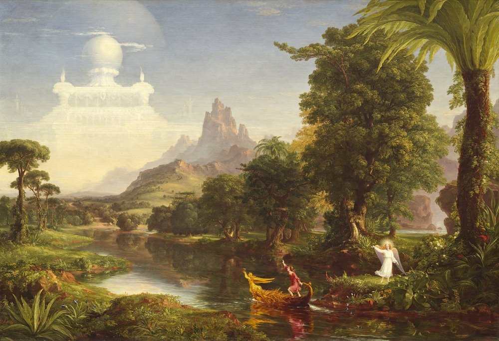 Die Lebensreise: Jugend, 1842 von Thomas Cole