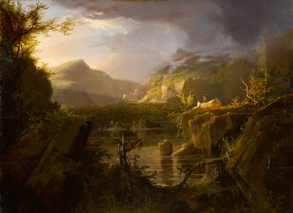 Romantische Landschaft, um 1826 von Thomas Cole