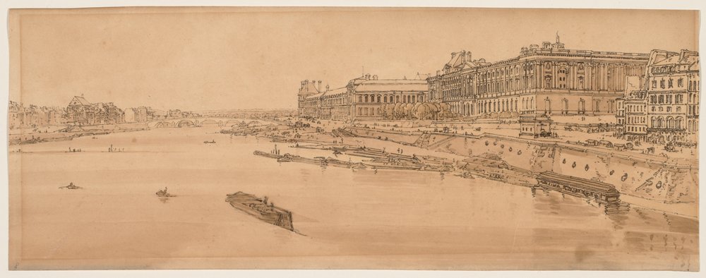 Eine Auswahl von zwanzig der malerischsten Ansichten in Paris, 1802 von Thomas Girtin