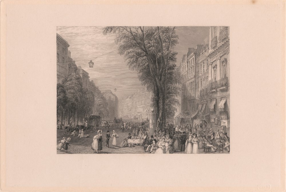 Boulevards, Paris von Thomas Higham: Kunstdruck kaufen