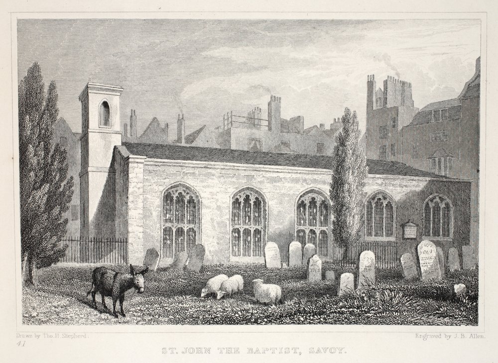 Kirche St. Johannes der Täufer, Savoy, aus 