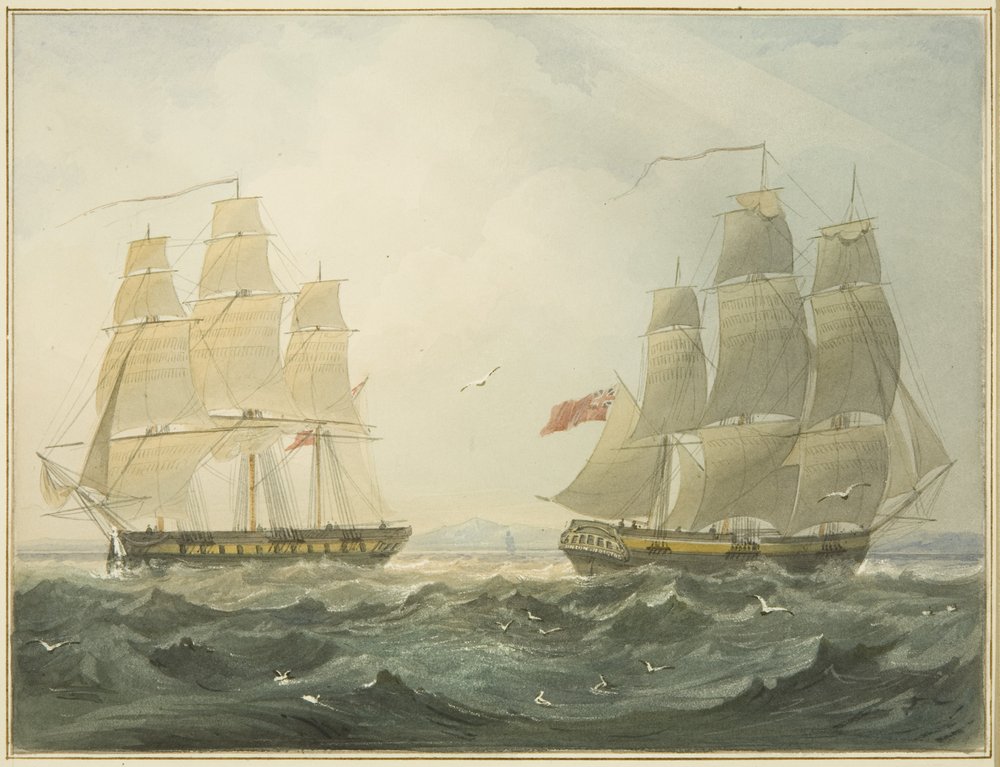 Westindiaman 'Union' und 'Ann' im Bristolkanal