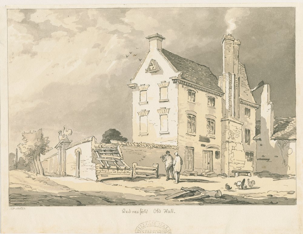 Wednesfield - Altes Hall von Thomas Peploe Wood: Kunstdruck