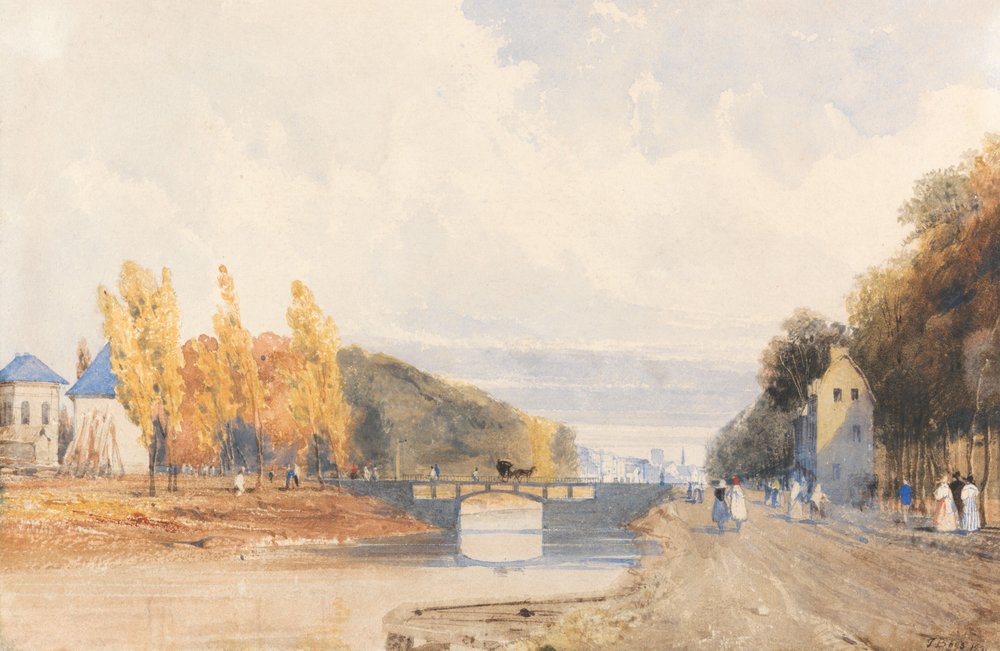 Brüssel von der Pariser Straße aus von Thomas Shotter Boys