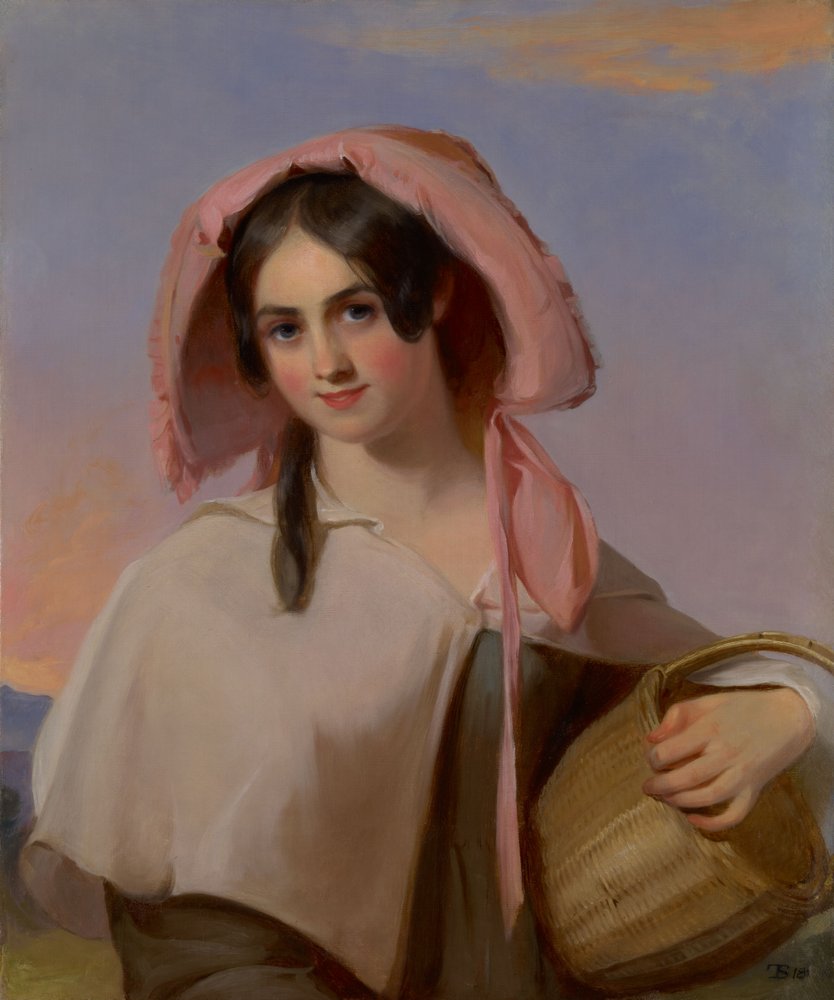 Elizabeth Huddell Cook (später Elizabeth Huddell Cook Bache, 1815-1898) als „Das Landmädchen“ von Thomas Sully