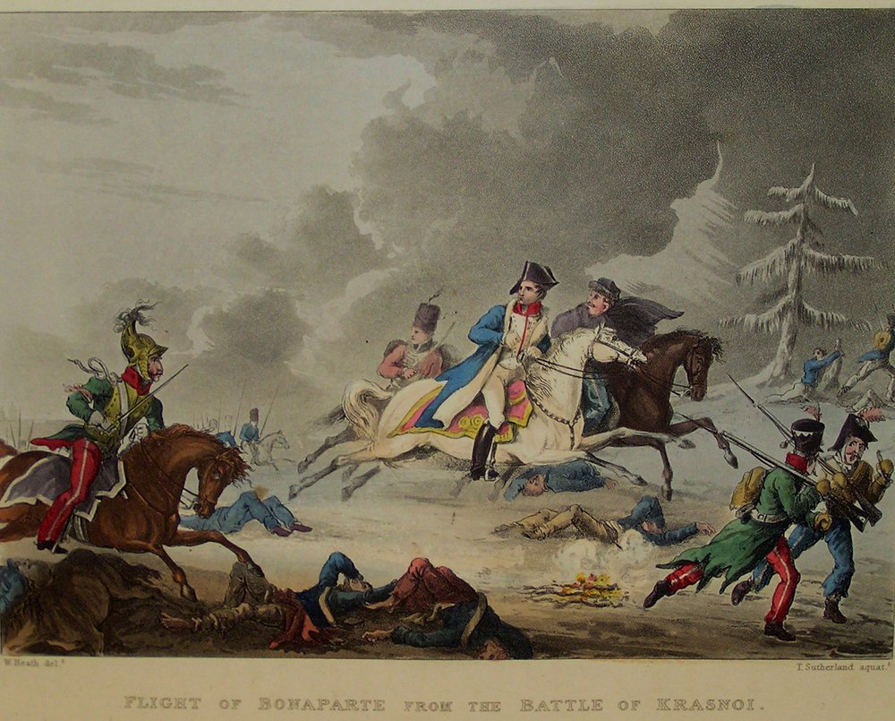 Die Flucht Bonapartes von der Schlacht bei Krasnoi, 1815 von Thomas Sutherland