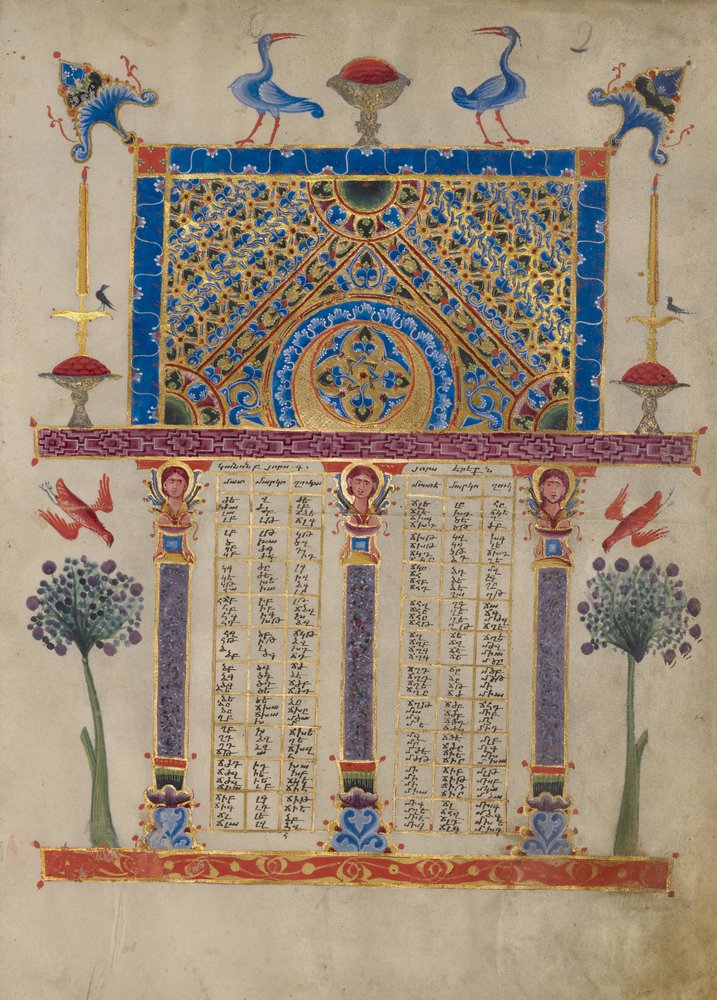 Kanontafel Seite von Toros Roslin