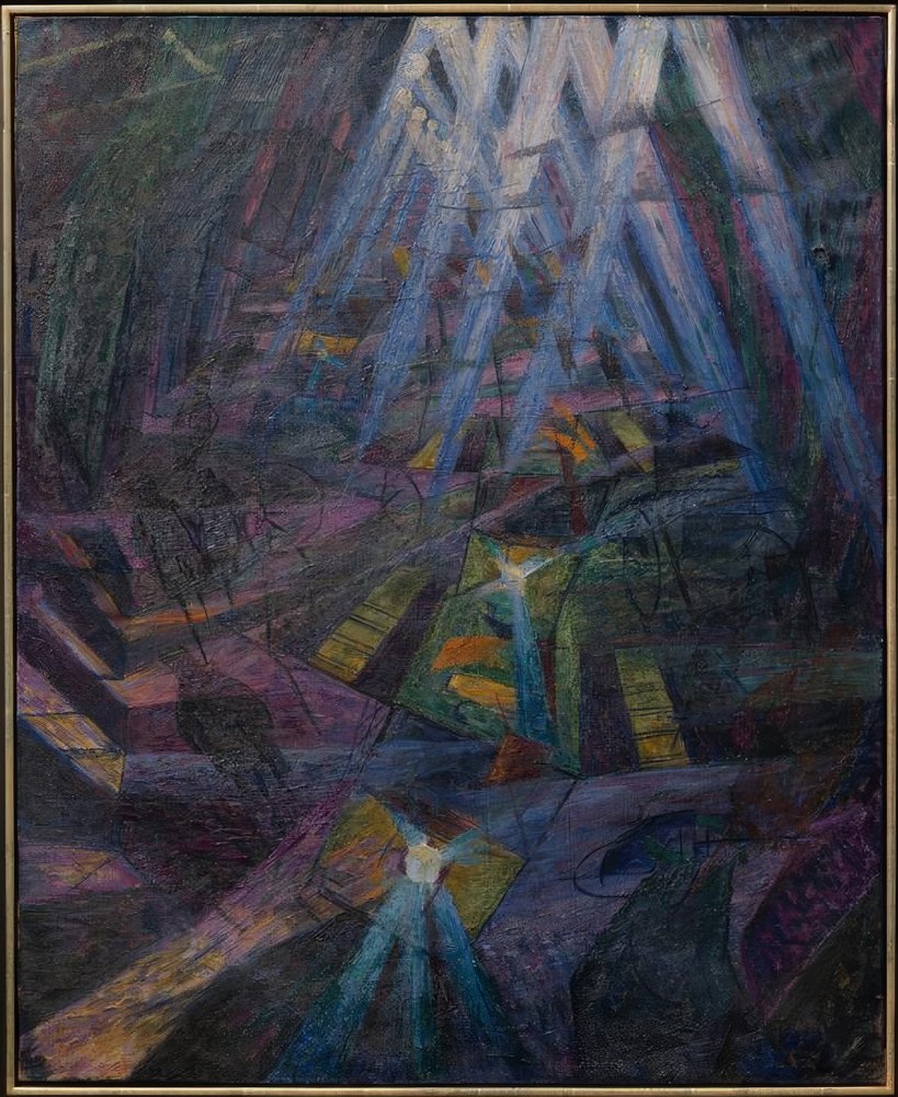 Die Kräfte einer Straße von Umberto Boccioni