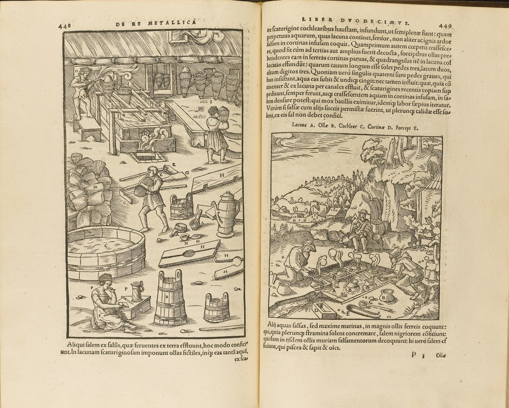 Illustration aus De re metallica libri XII von Georgius Agricola, 1556