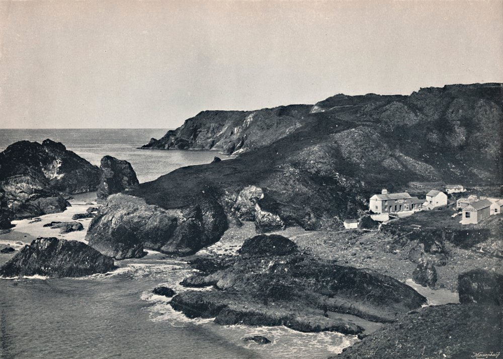 Kynance Cove - Die Bucht und das Dorf, 1895 von Unbekannt