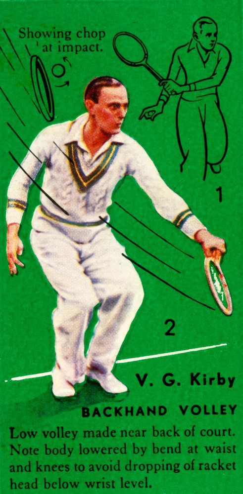V. G. Kirby - Rückhandvolley, ca. 1935 von Unbekannt