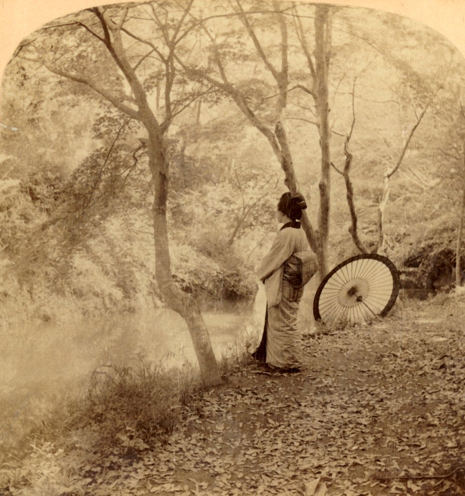 Die goldenen Tage des Herbstes in Japan, 1896 von Underwood and Underwood