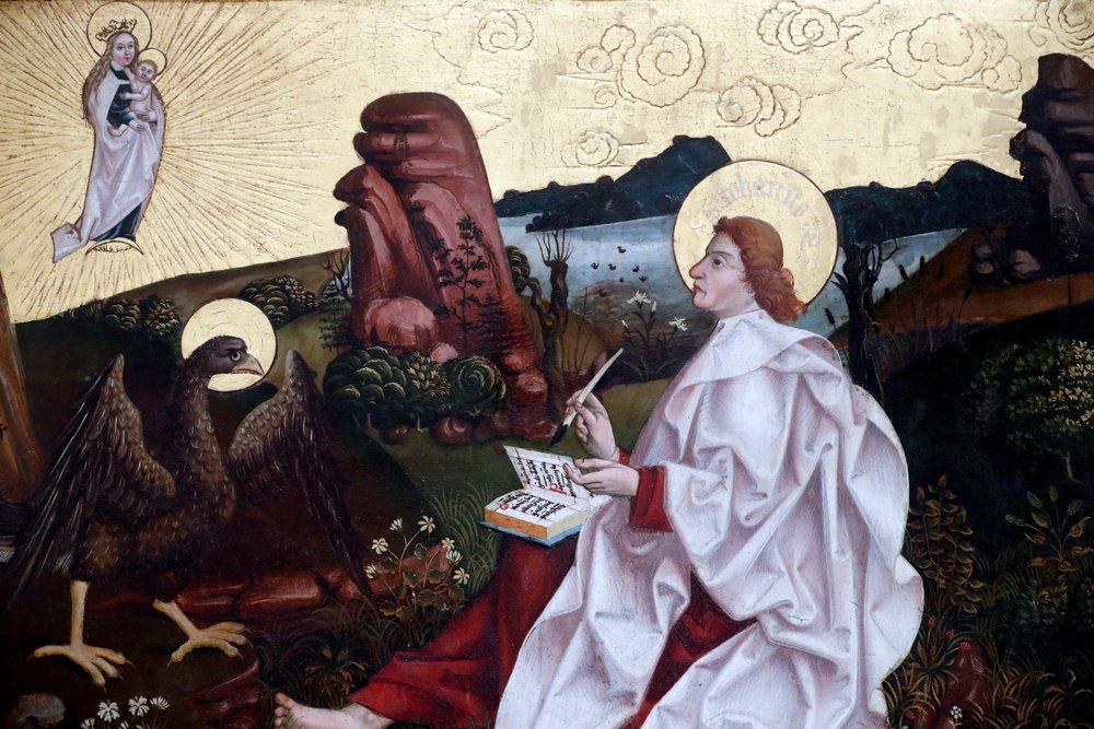 Johannes auf Patmos von Unknown
