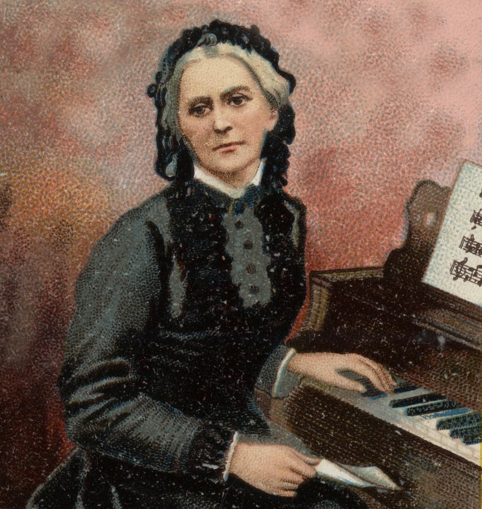 Porträt von Clara Schumann (1819-1896), deutscher Pianistin und Komponistin, Ehefrau von Robert Schumann. von Unknown artist