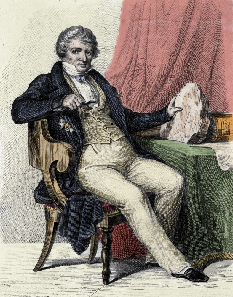 Porträt von Georges Cuvier von Unknown artist: Kunstdruck